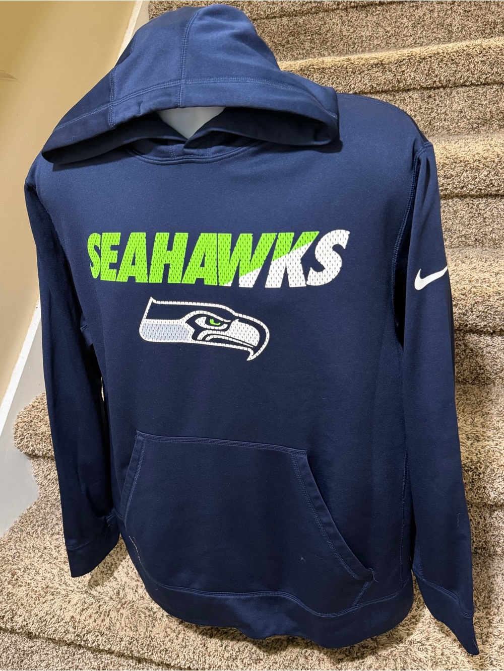 Nike NFL *Seattle Seahawks* therma-fit soft athletic pullover hoodie sweatshirt